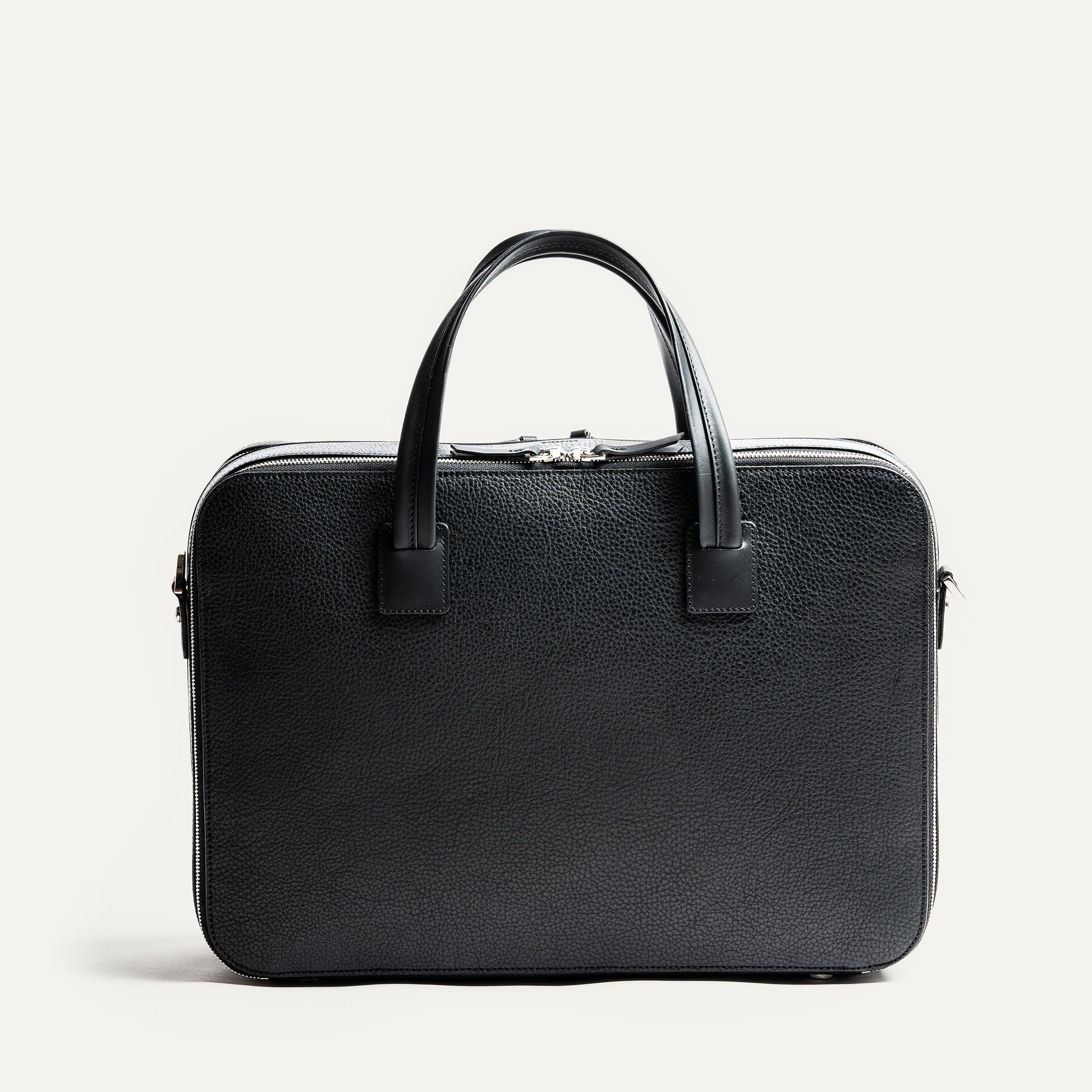 TILIO II - Black | lundi 36 hour laptop bag in full grained leather