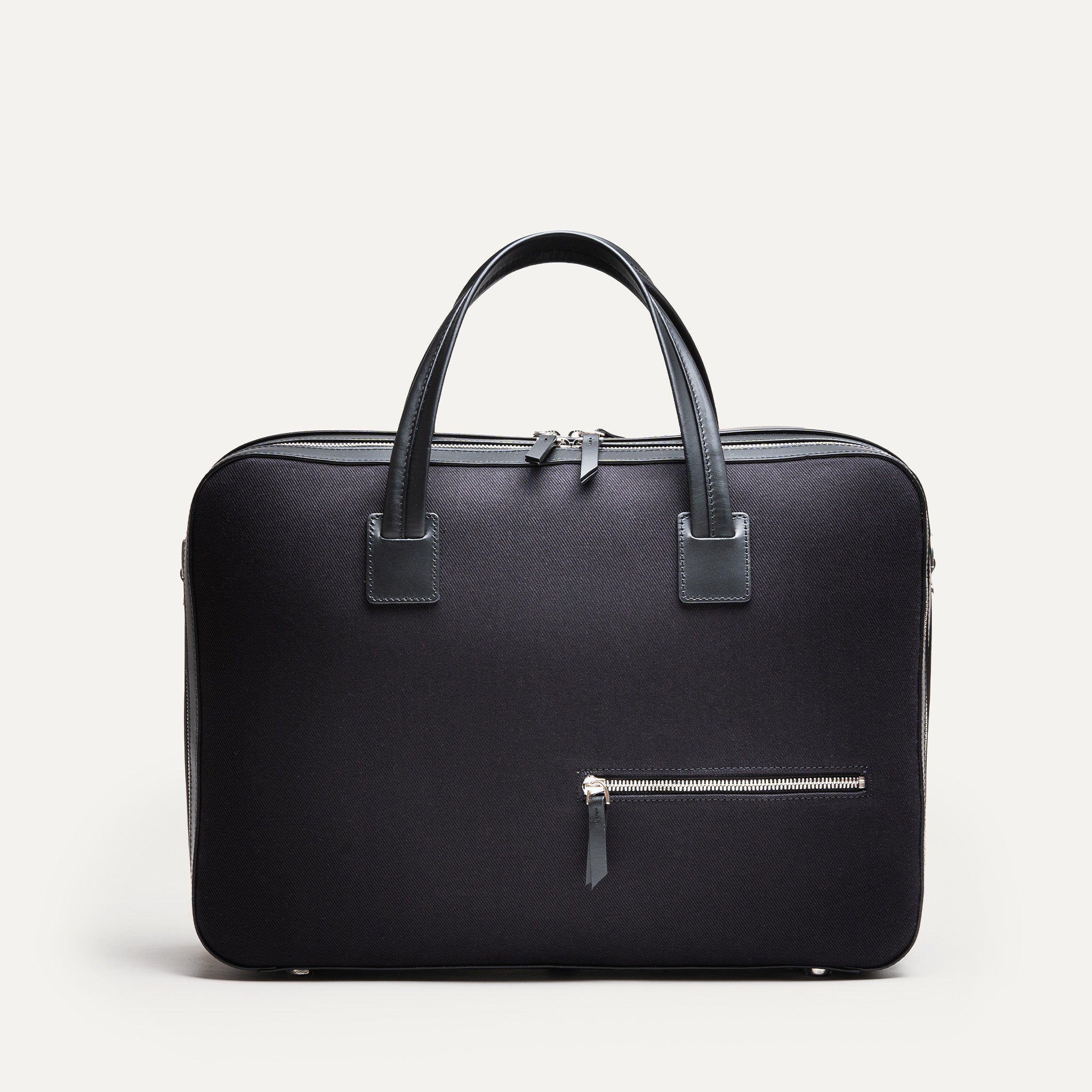 Cotton and leather laptop 36-hour briefcase lundi Conally