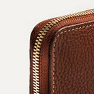 Cuir grainé cognac au tannage végétal
