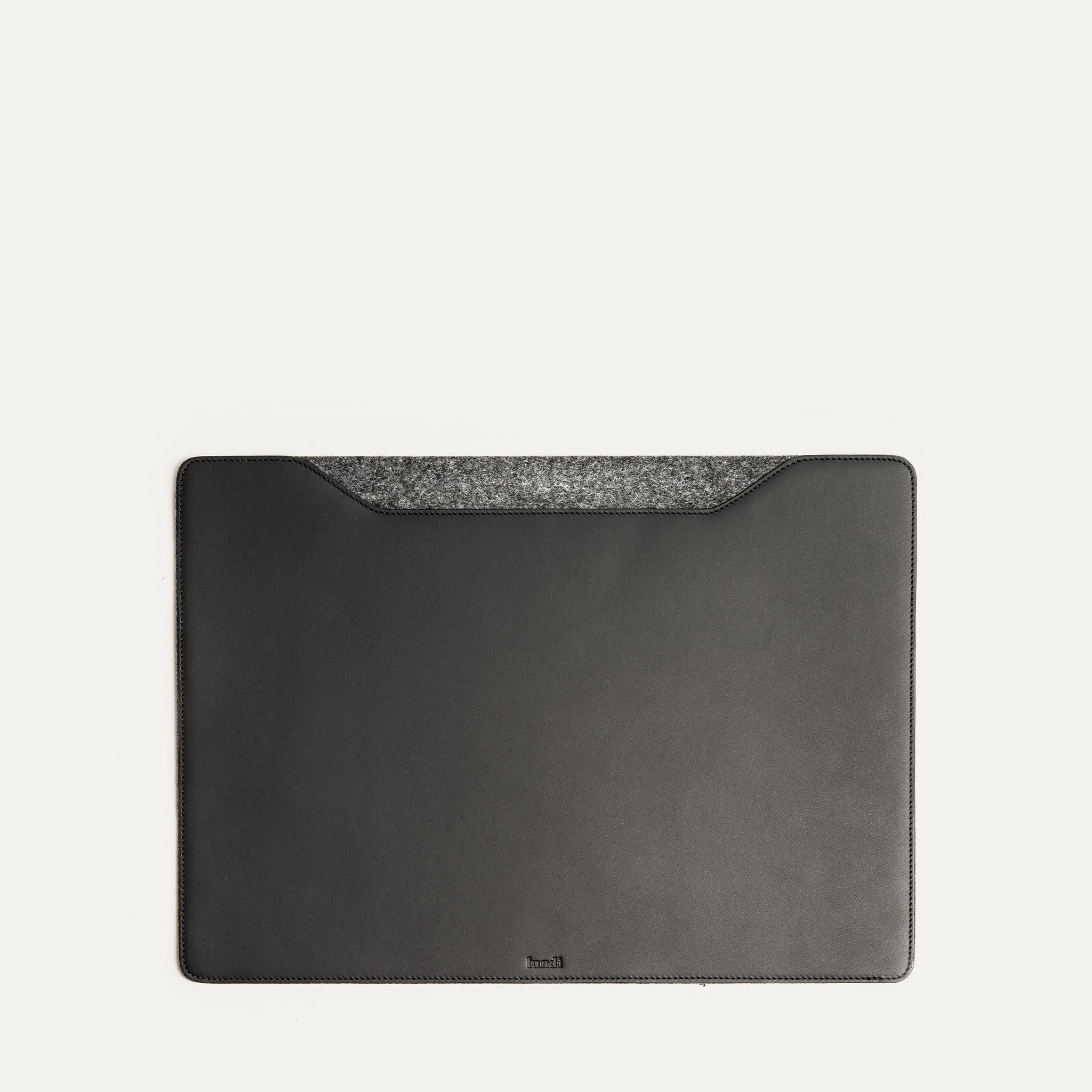 Leather Desk Mat - M Size | LEO Black