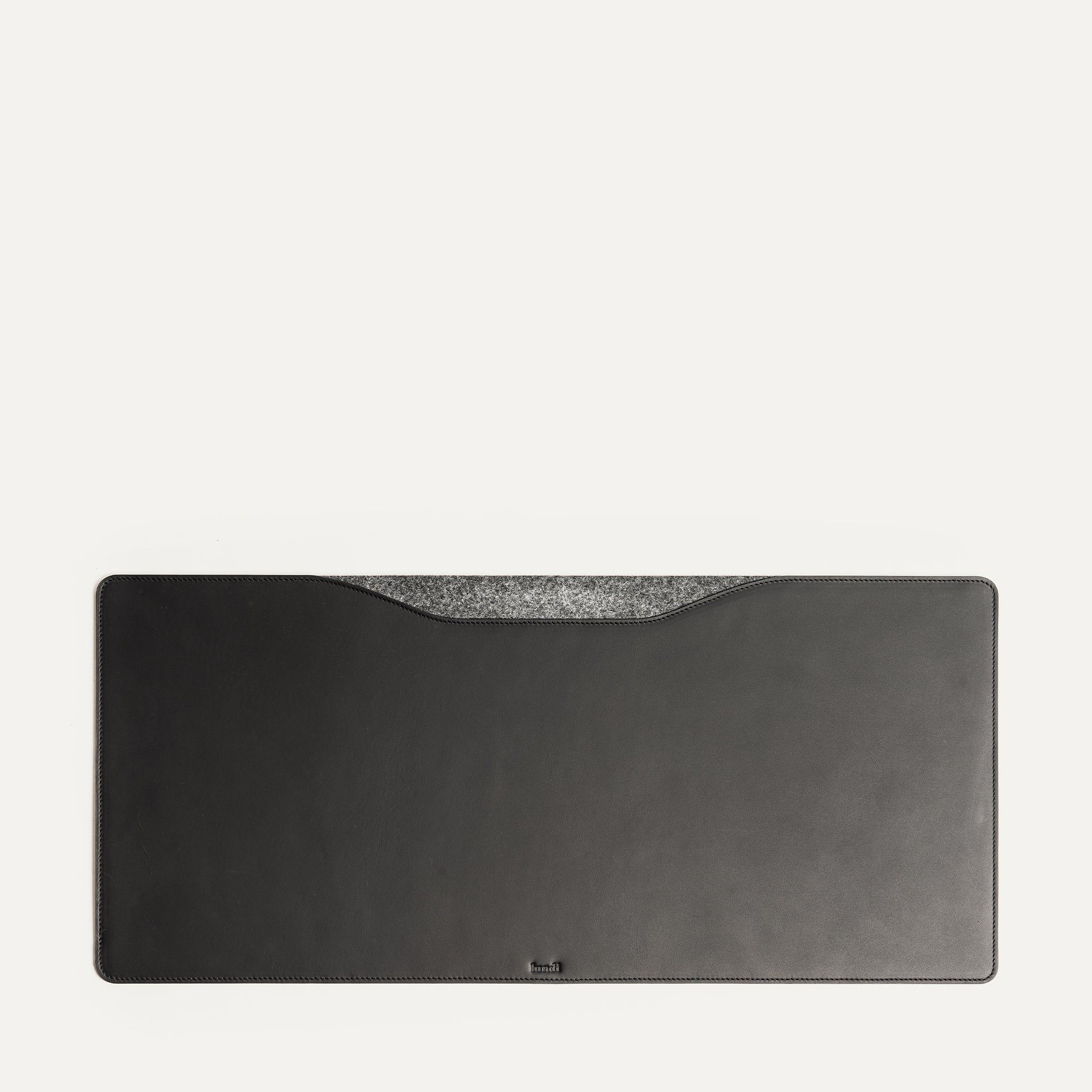 Leather Desk Mat - L Size | LILIO Black