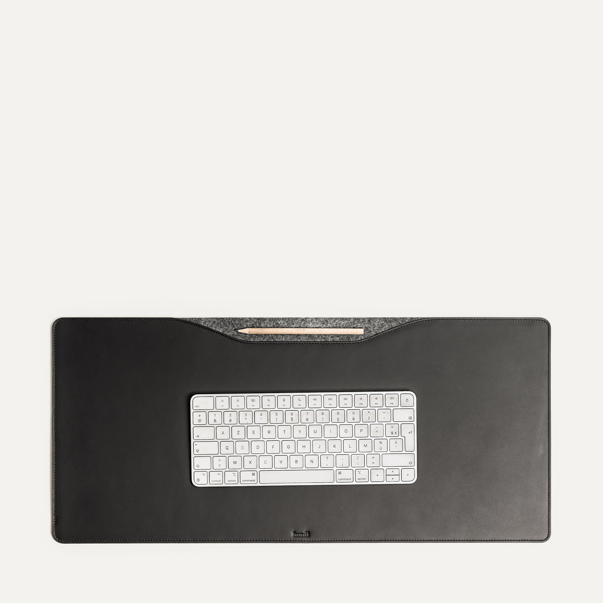 Leather Desk Mat - L Size | LILIO Black