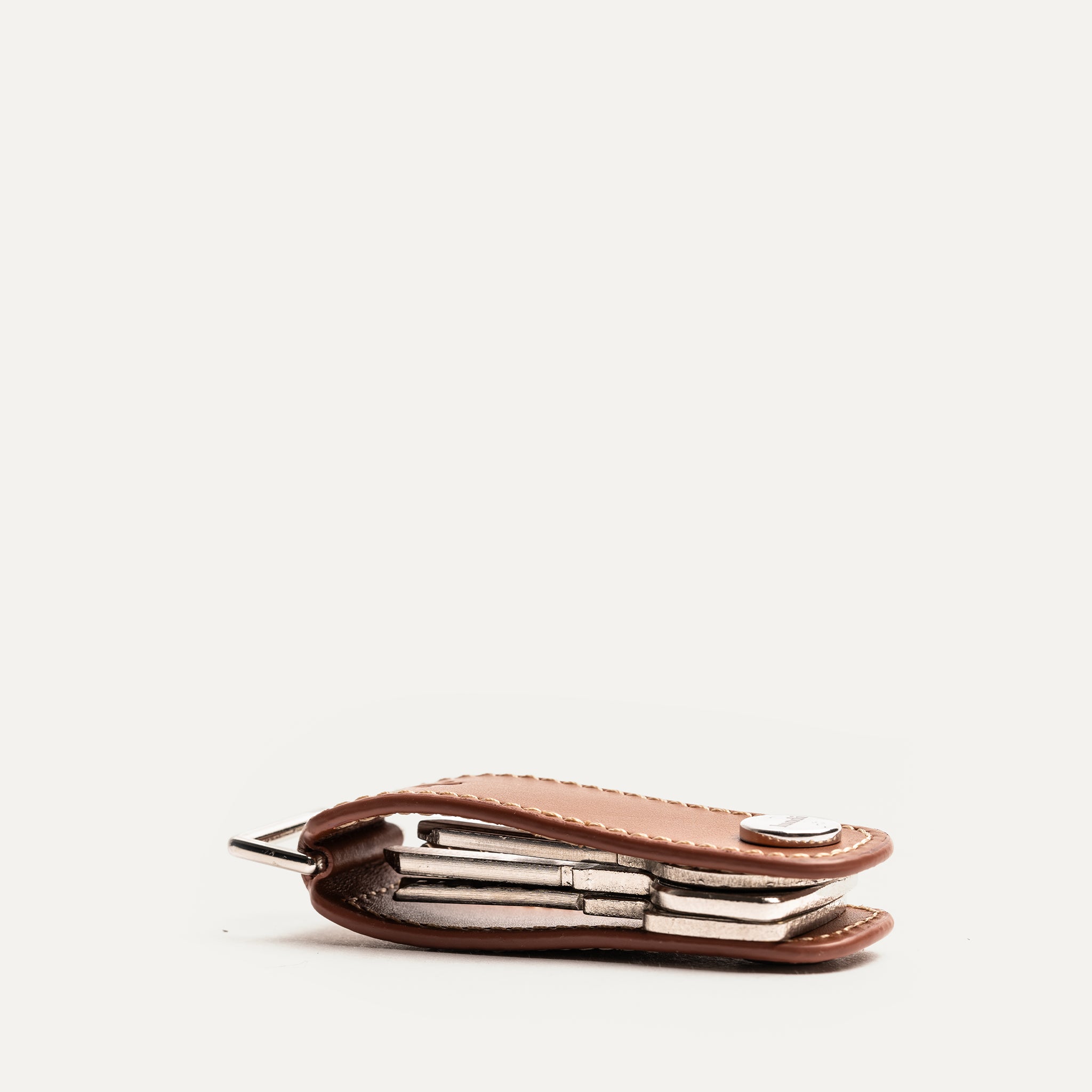 Leather Key Ring | Lucio Cognac