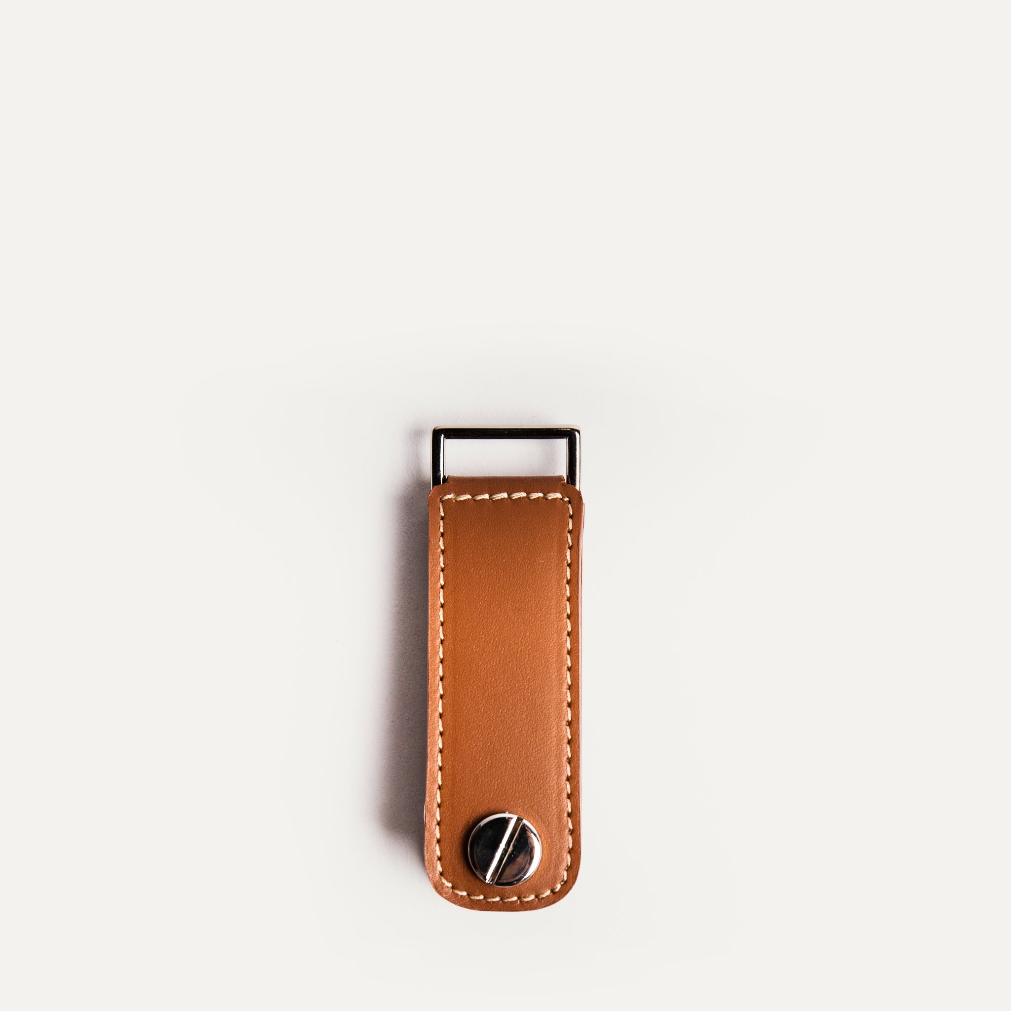 Leather Key Ring | Lucio Cognac