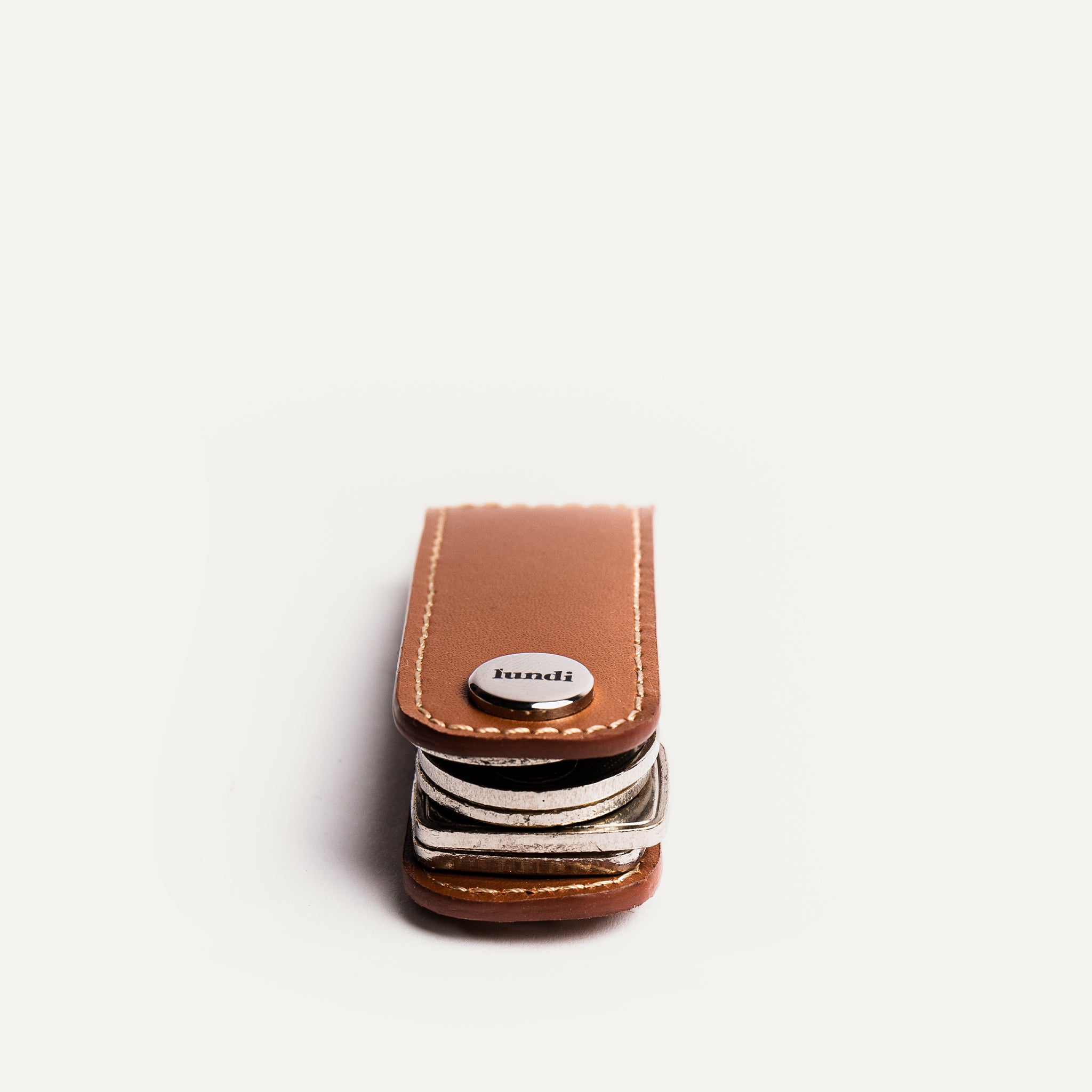 Leather Key Ring | Lucio Cognac