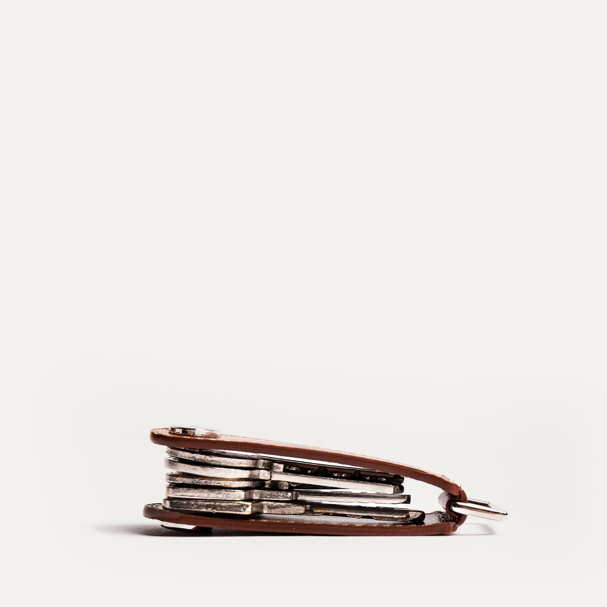 Leather Key Ring | Lucio Cognac