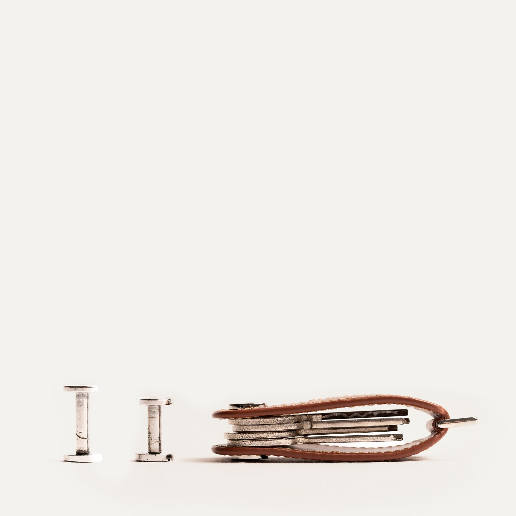 Leather Key Ring | Lucio Cognac