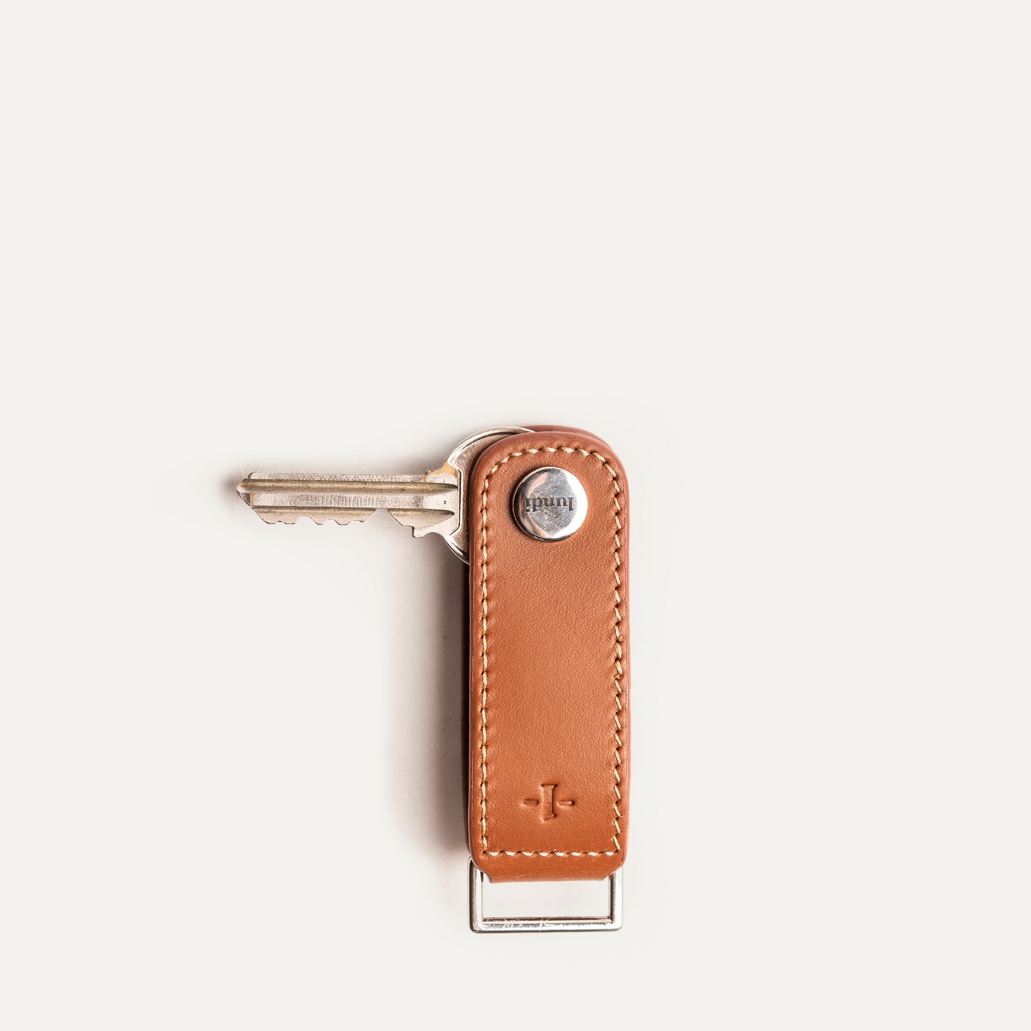 Leather Key Ring | Lucio Cognac