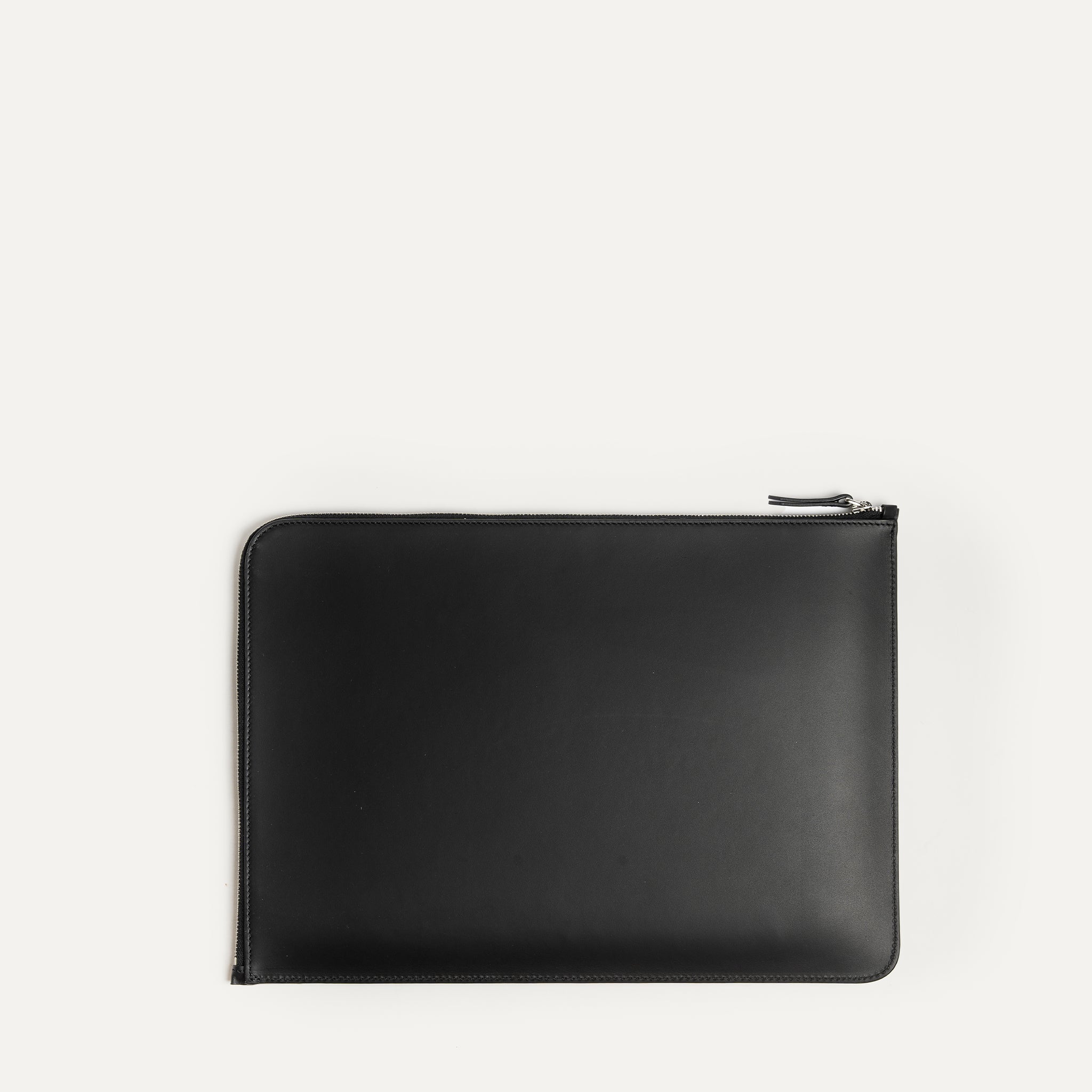 13 and 14-inch leather laptop sleeve| MAYA Black