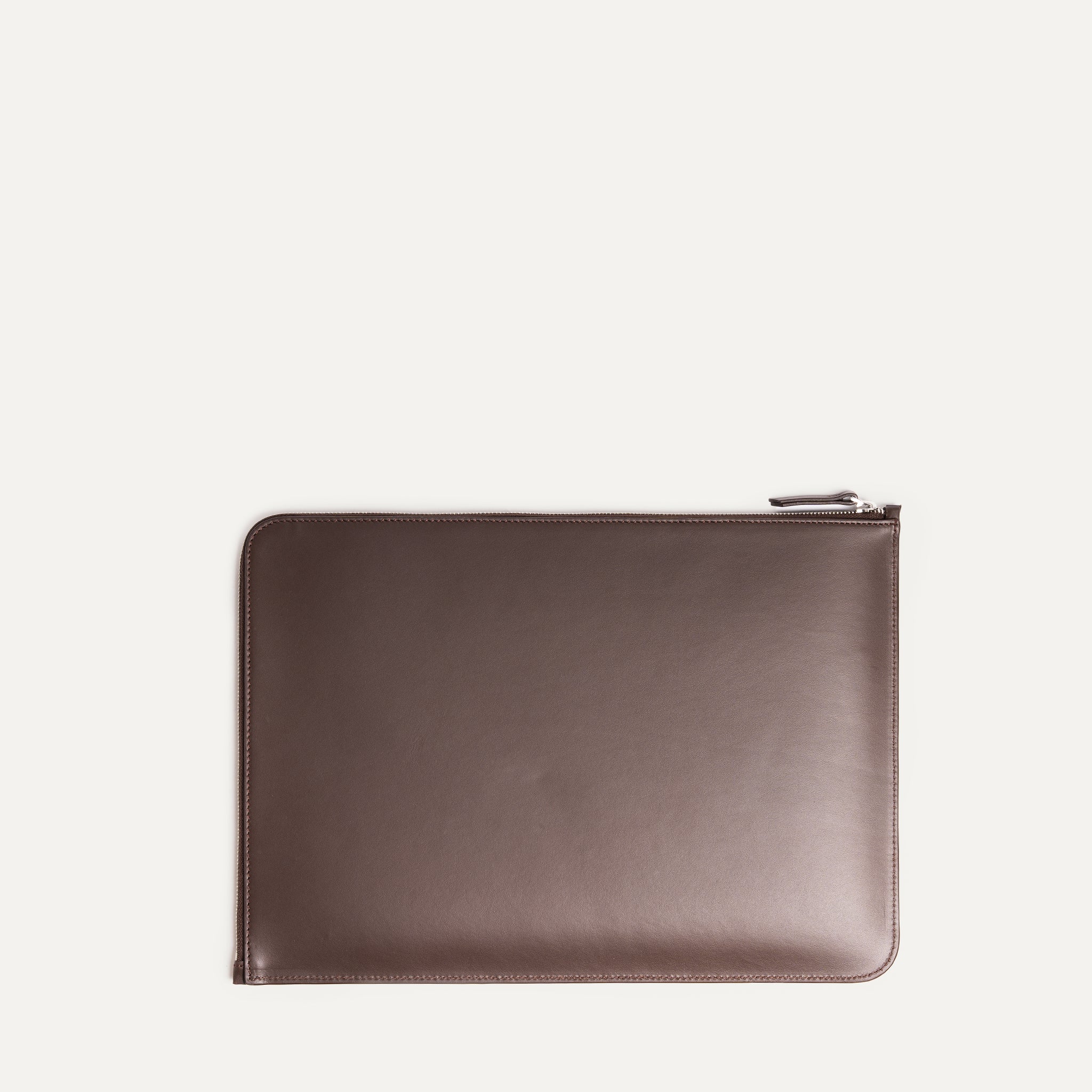 13 and 14-inch leather laptop sleeve| MAYA Chestnut