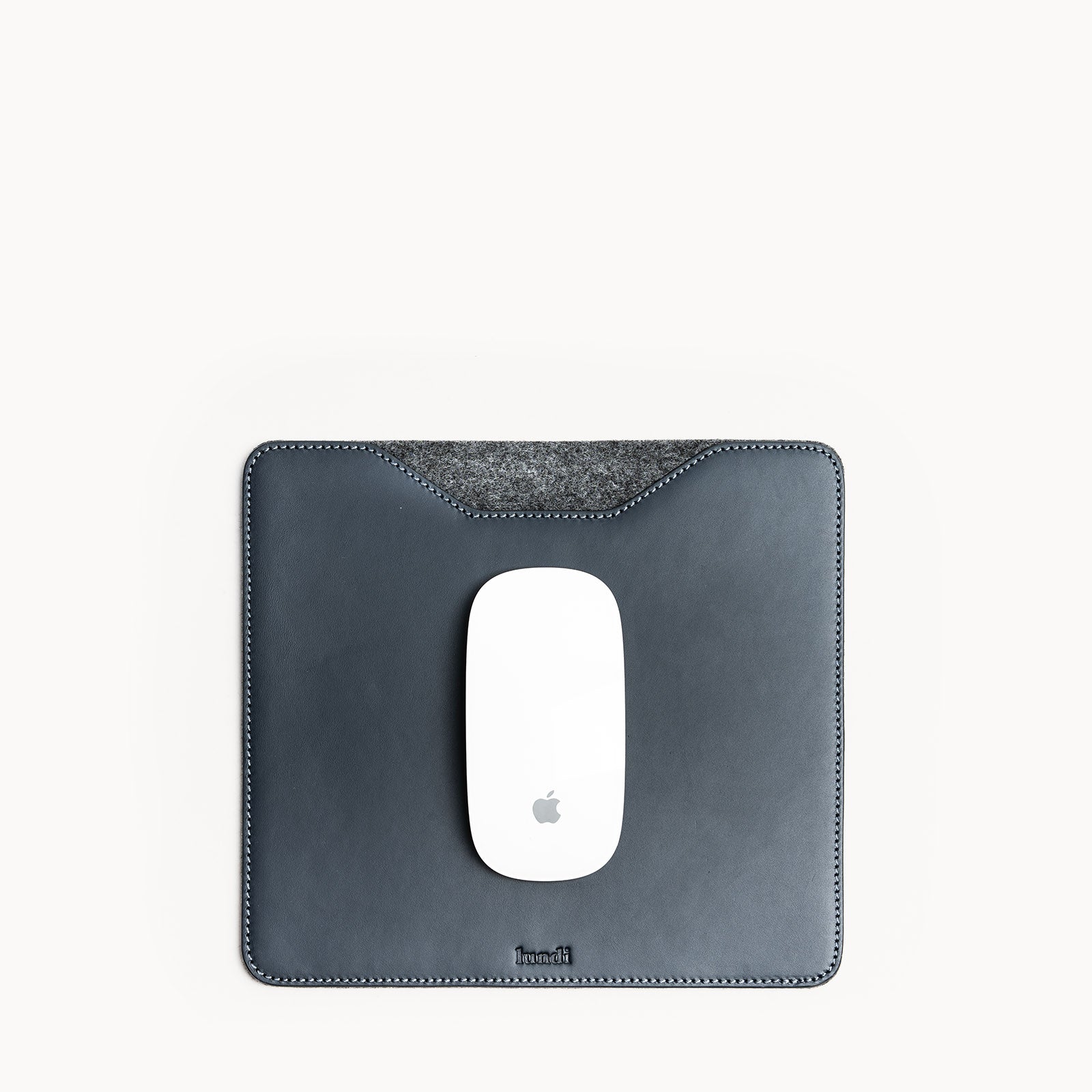Tapis de souris en cuir​ bleu marine