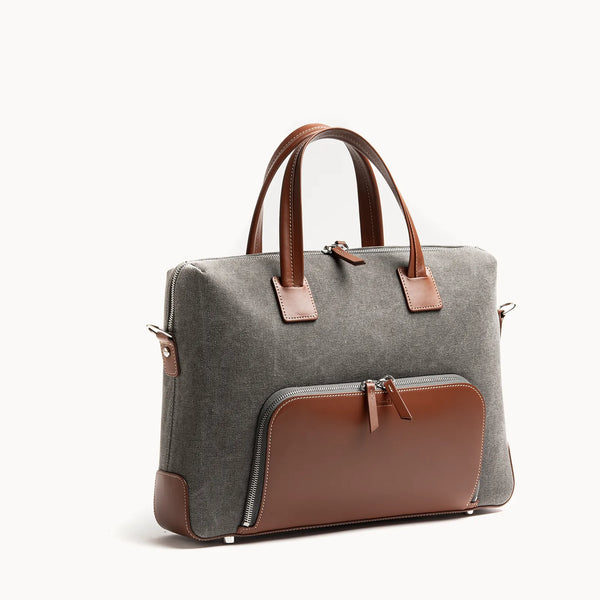 Porte-documents-toile-cuir-
