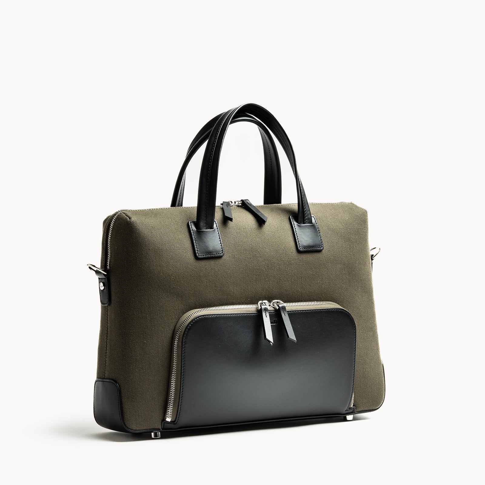 Chestnut Leather briefcase for laptop up to 13-inch | lundi LEWIS