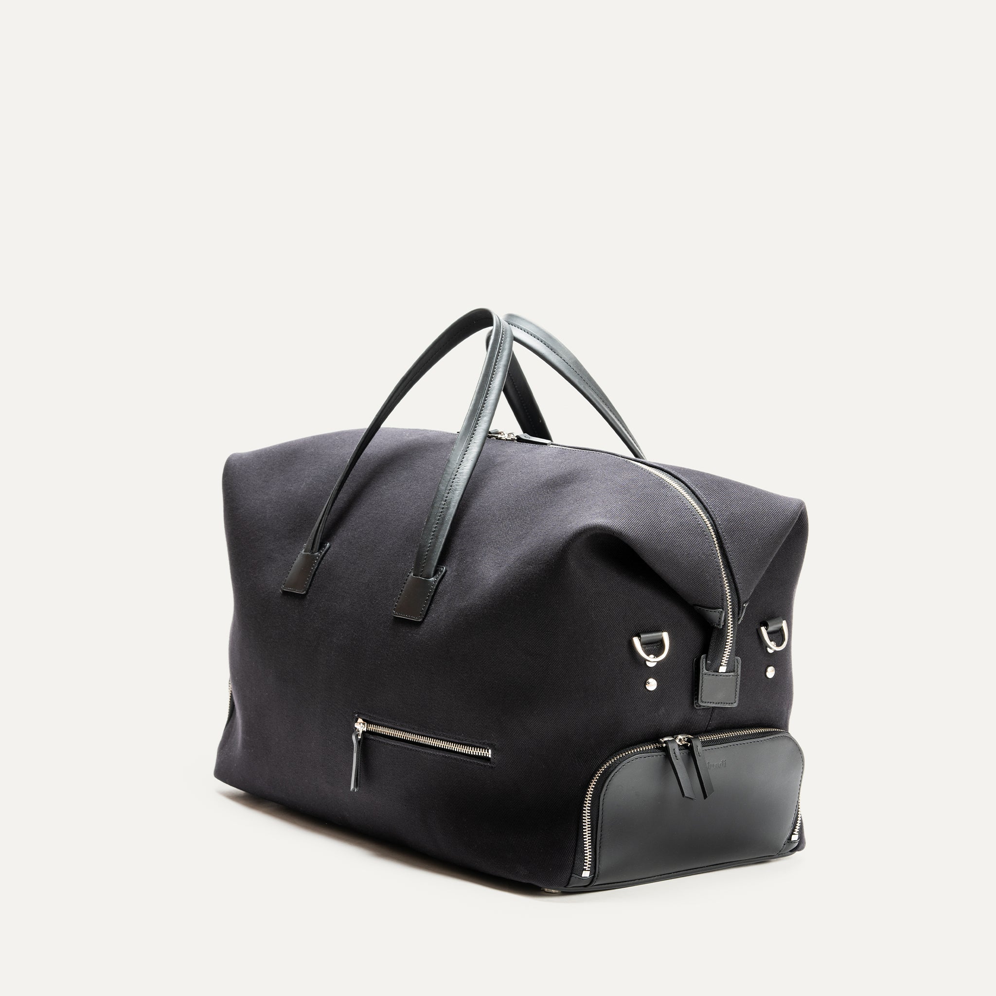 REMINGTON, Black | lundi Cotton and Leather Travel bag