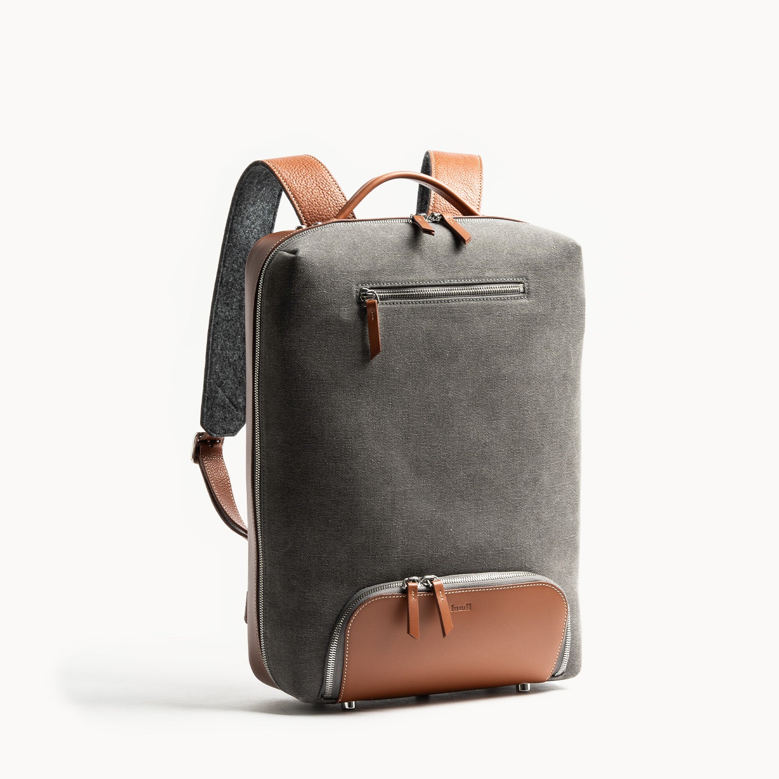 Canvas & Leather Backpack for Men – Elegant & Functional