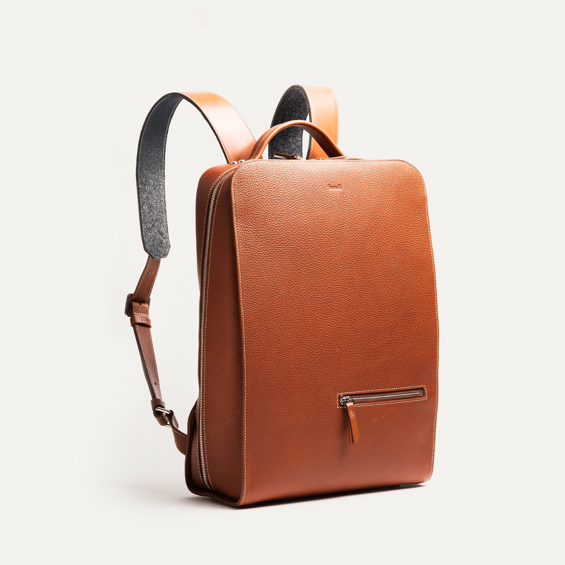 cognac sac Ã dos marron homme