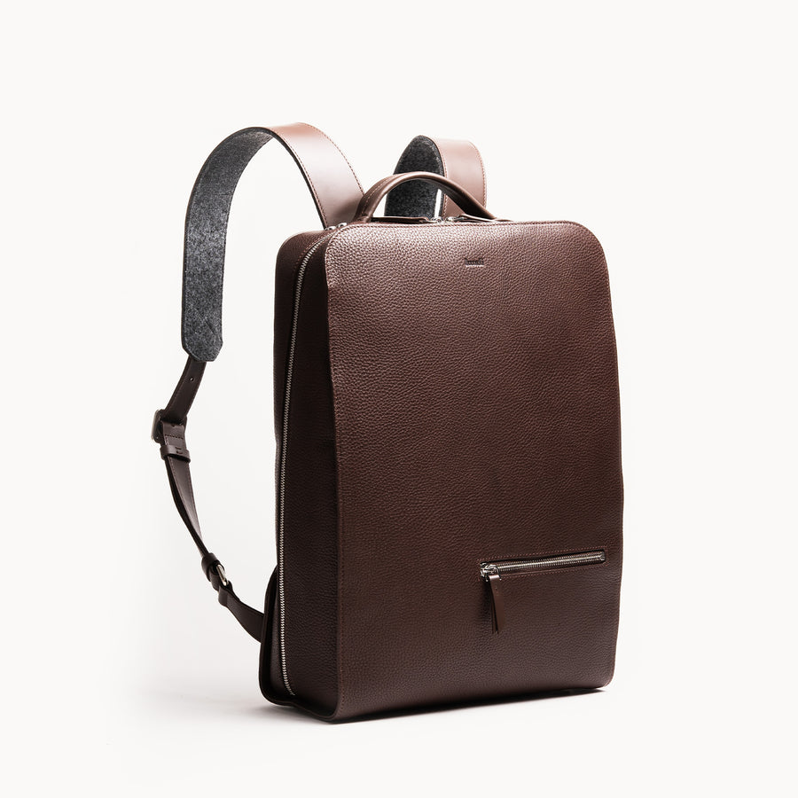 sac à dos homme tendance​ en cuir marron