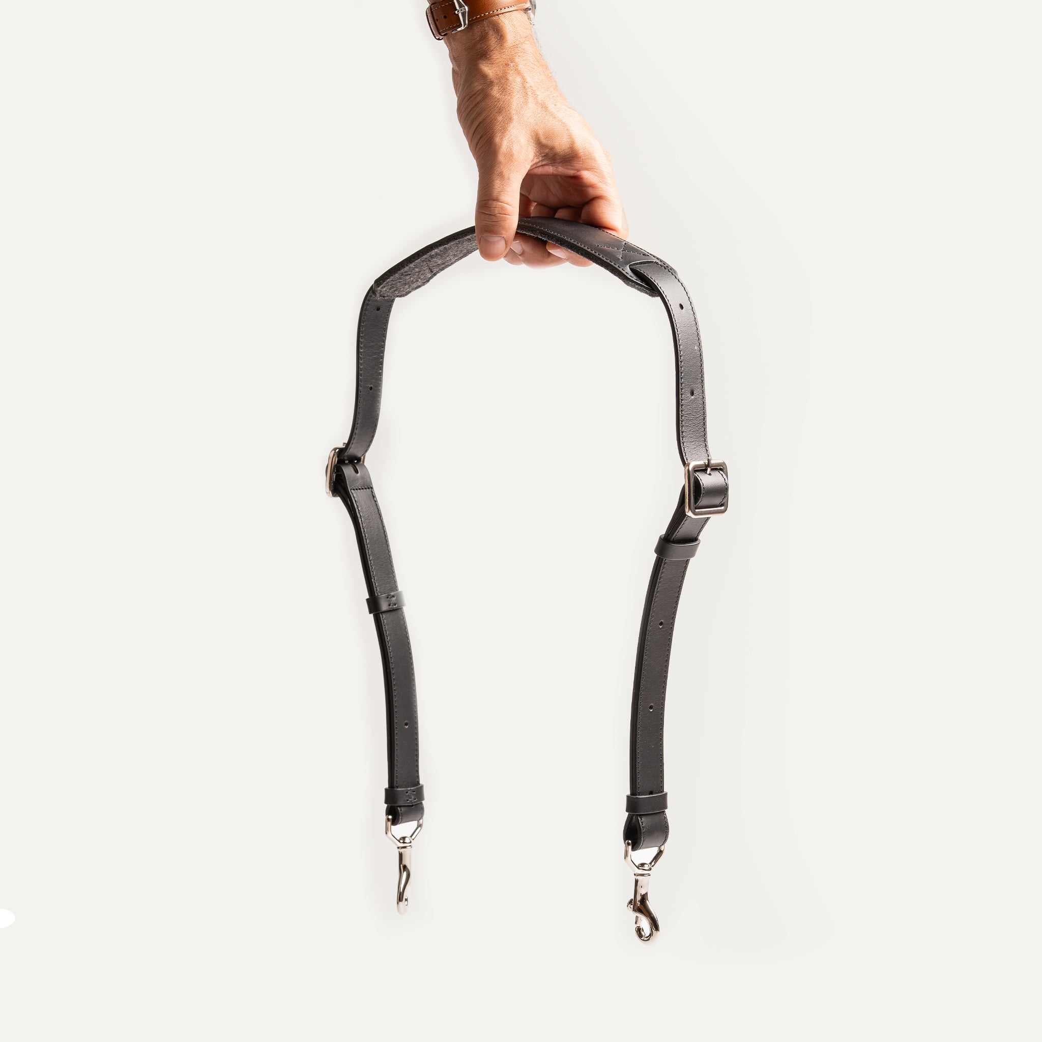 Leather strap Black — lundi