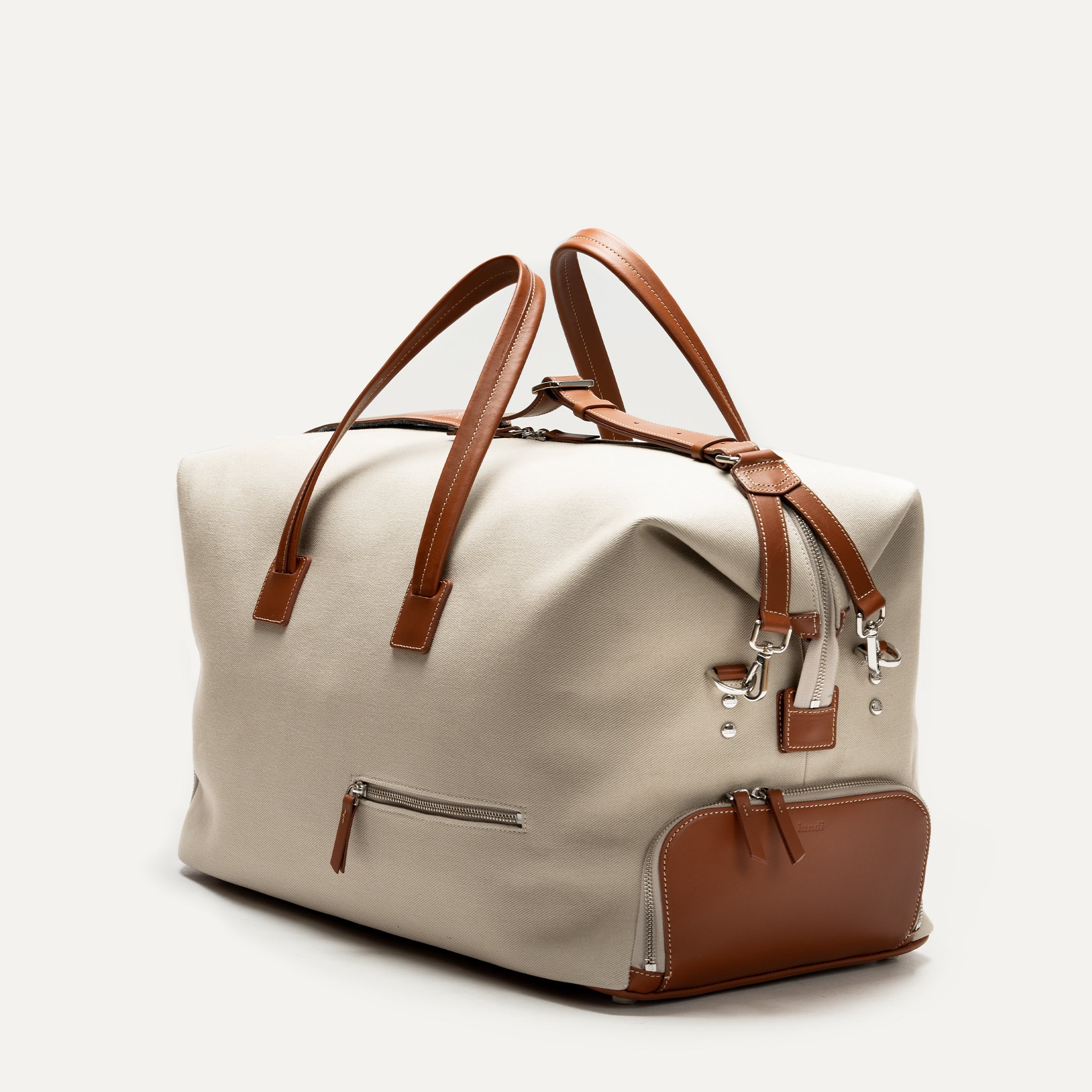 REMINGTON, Sand | lundi Cotton and Leather Travel bag