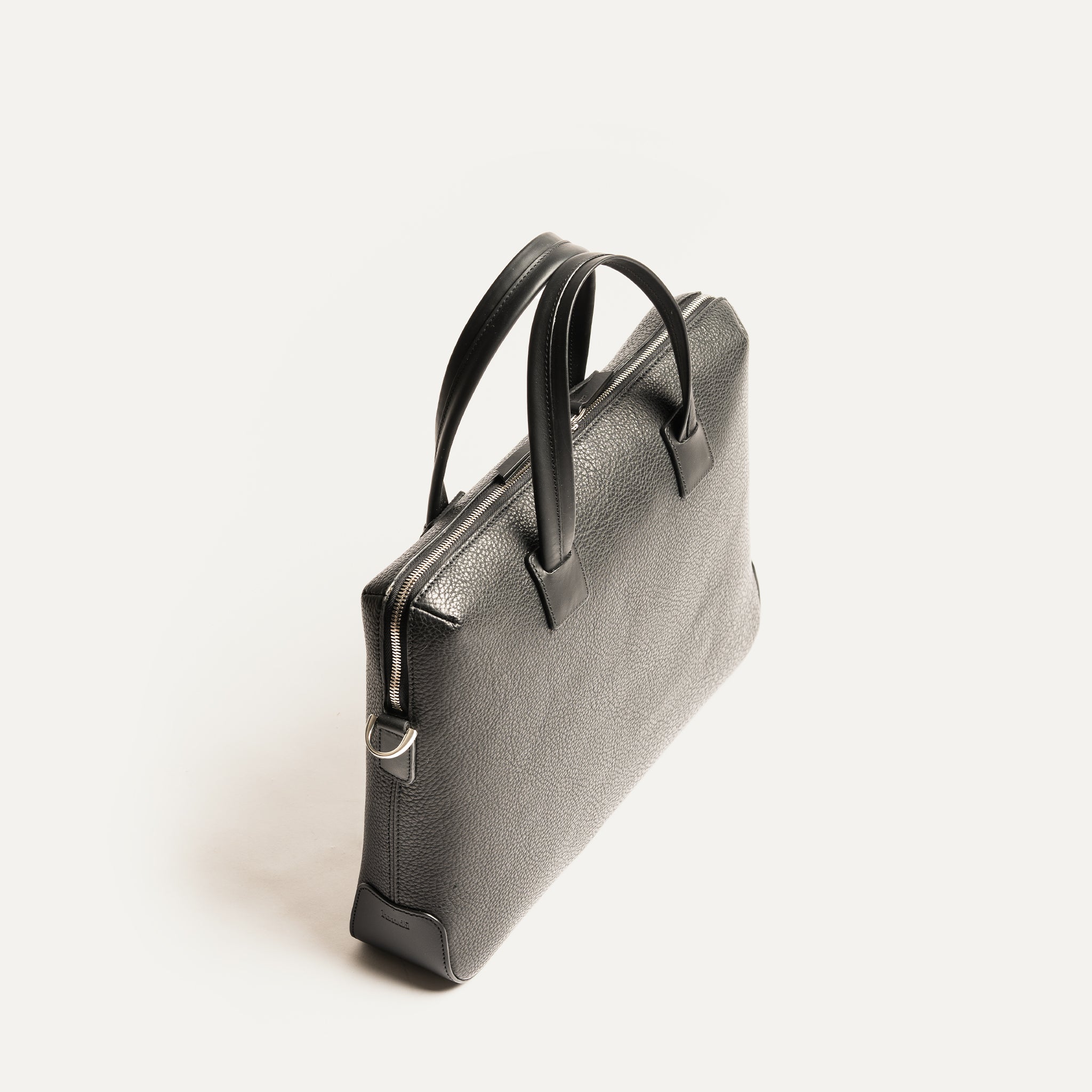 lundi Leather Briefcase | Valentin Black