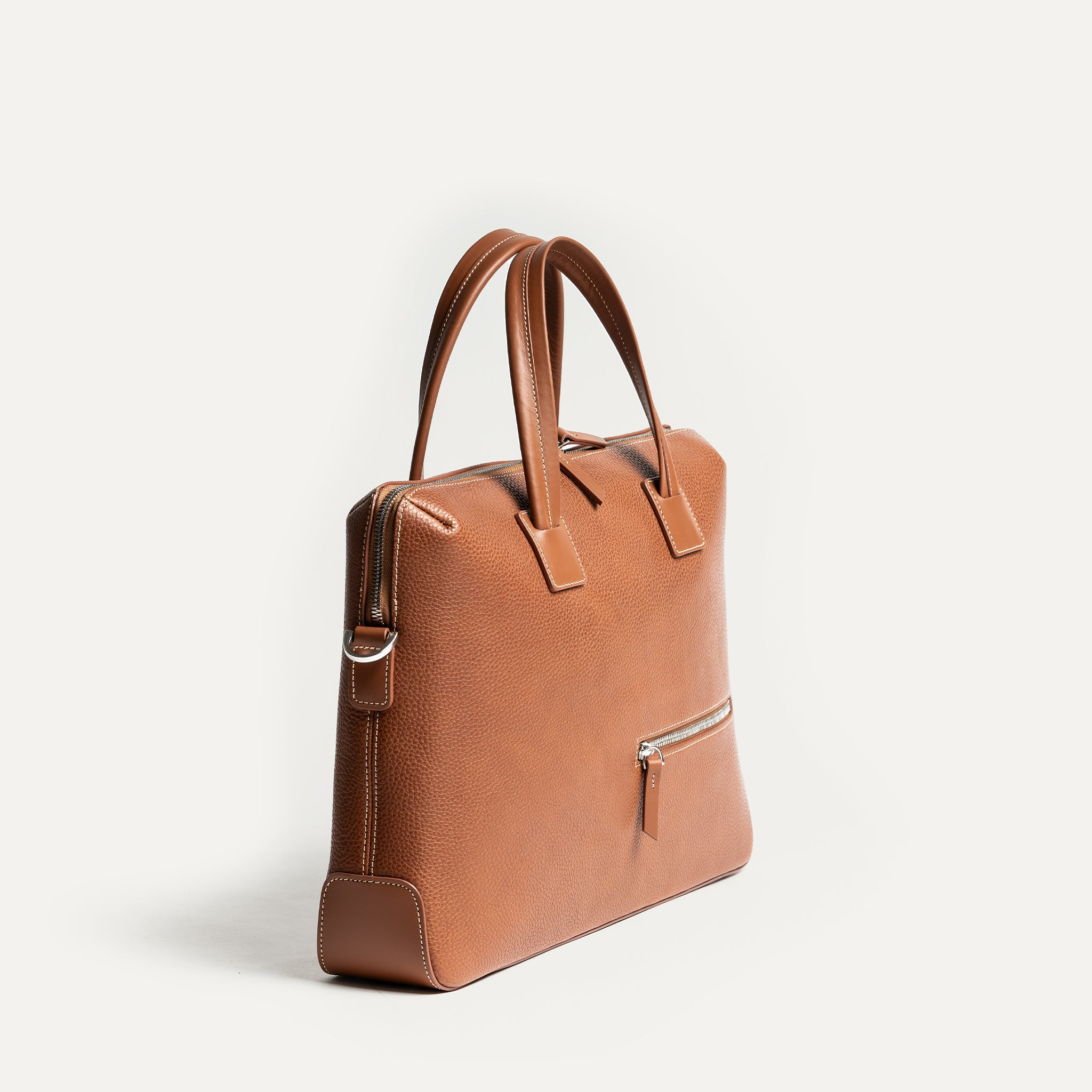 lundi Leather Briefcase | Valentin Cognac