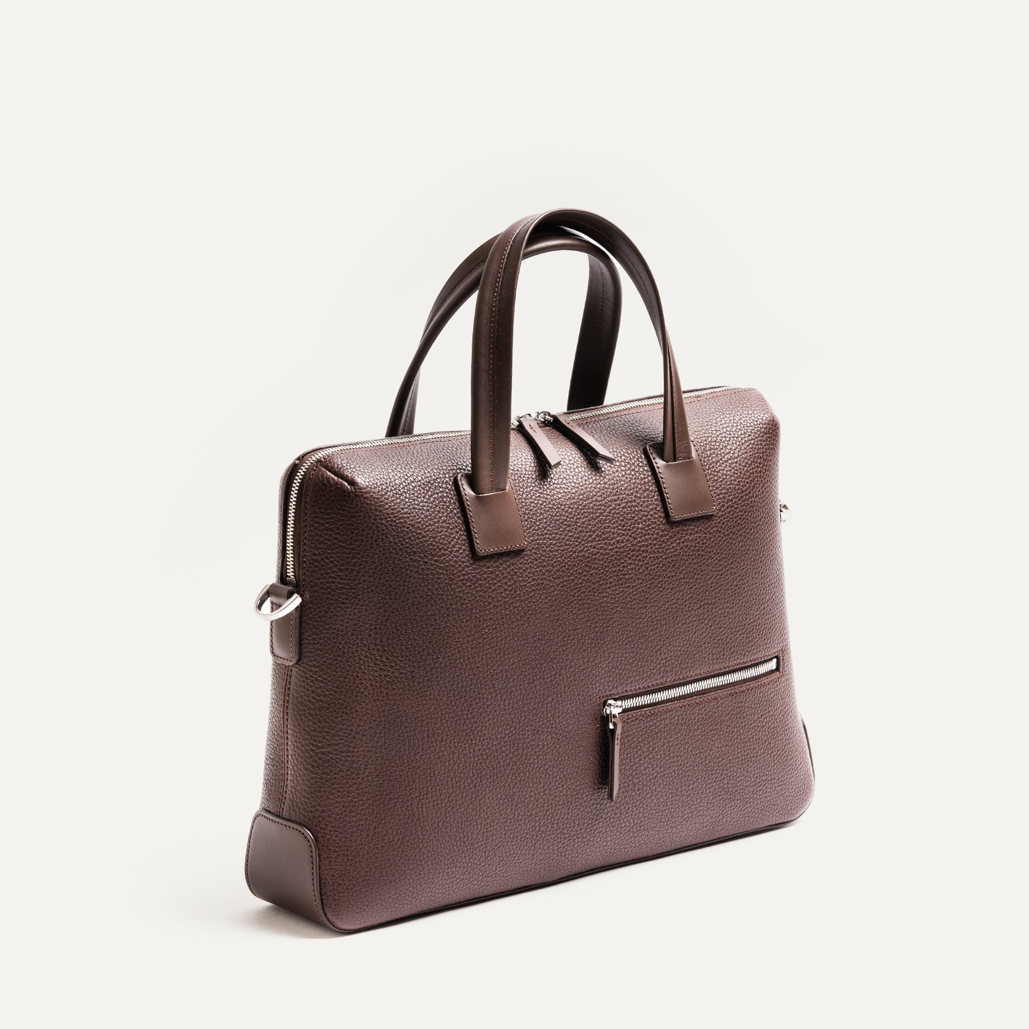 lundi Leather Briefcase | Valentin Chestnut