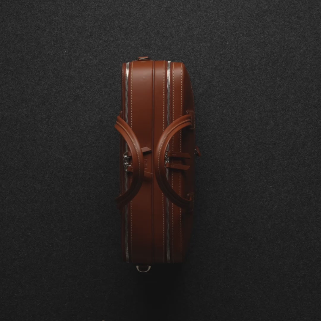 Saffiano leather laptop briefcase 13 to 17 inches | lundi - CARDIGNAC