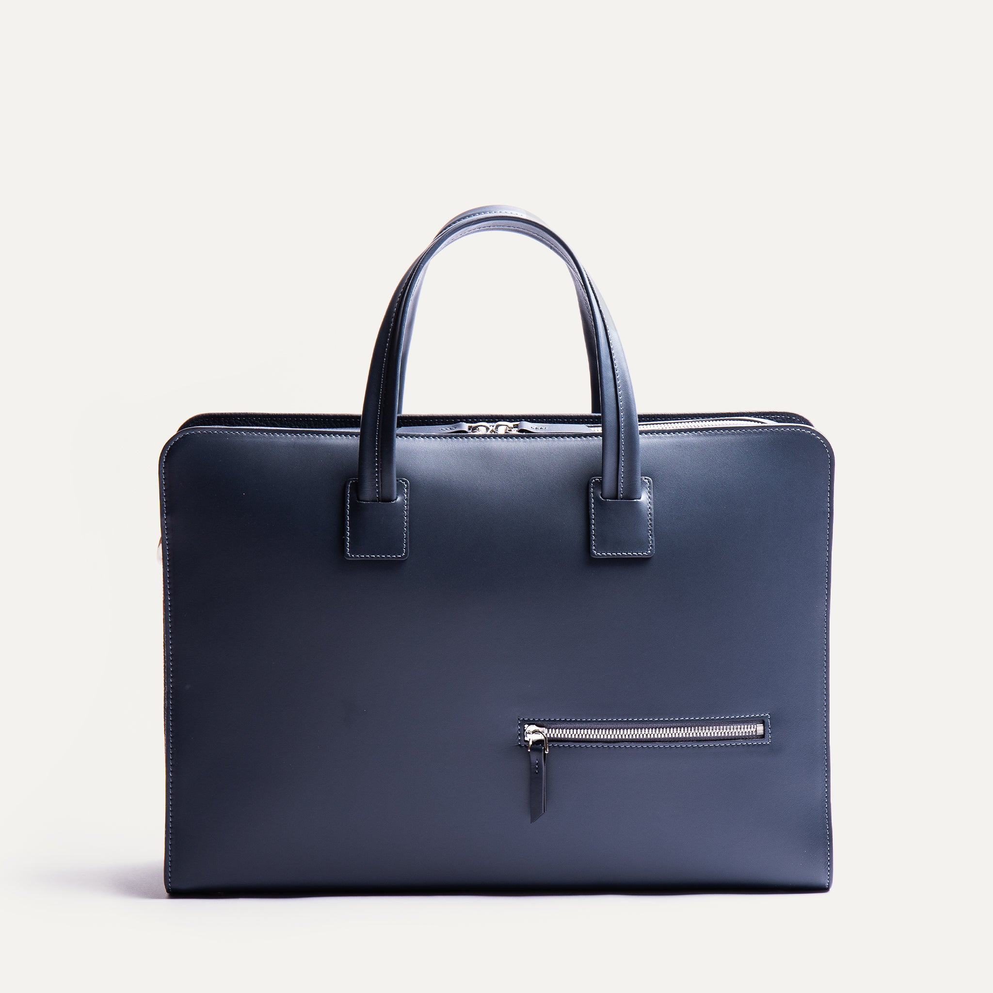 lundi Leather Briefcase | VICTOR Navy
