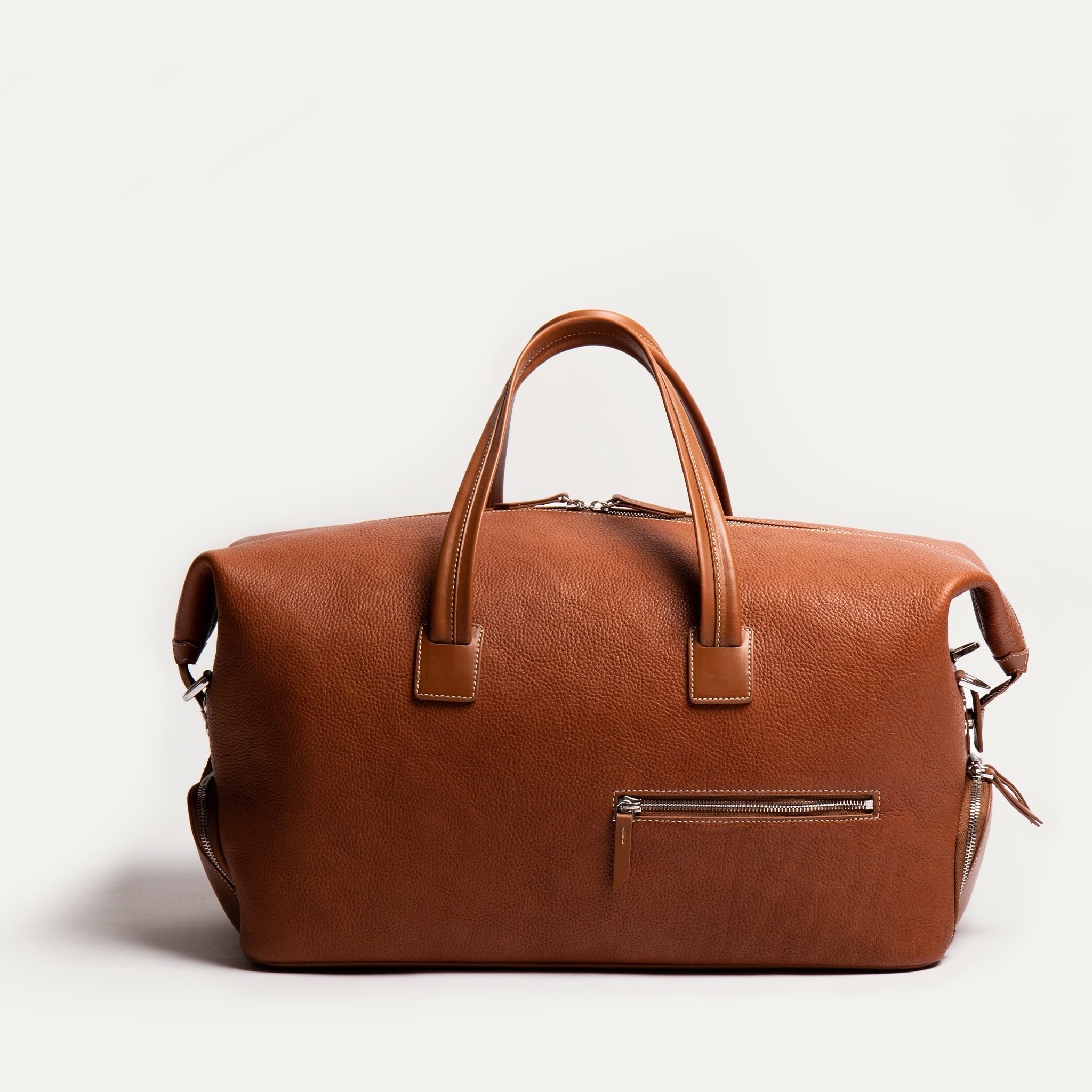 WILSON, cognac | lundi full-grain leather weekender