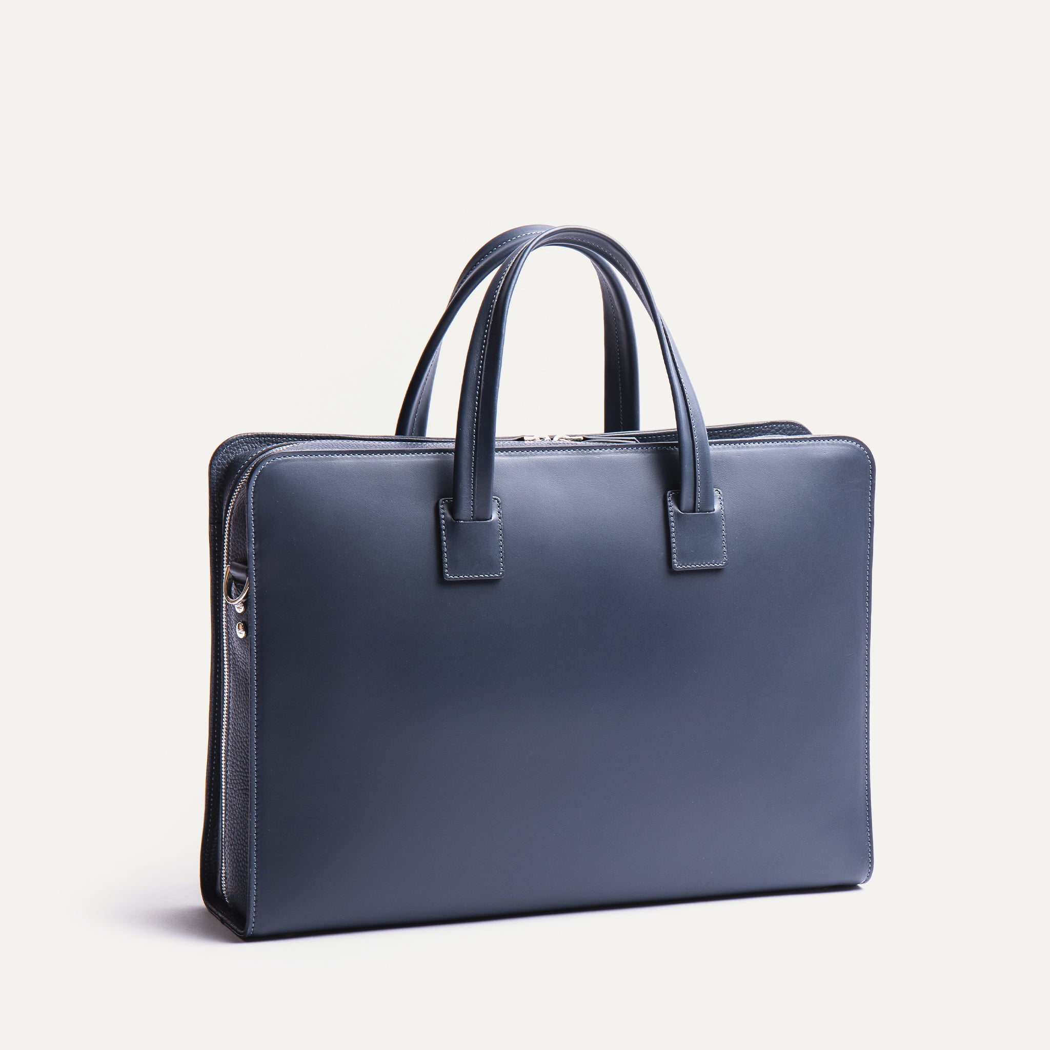 lundi Leather Briefcase | VICTOR Navy