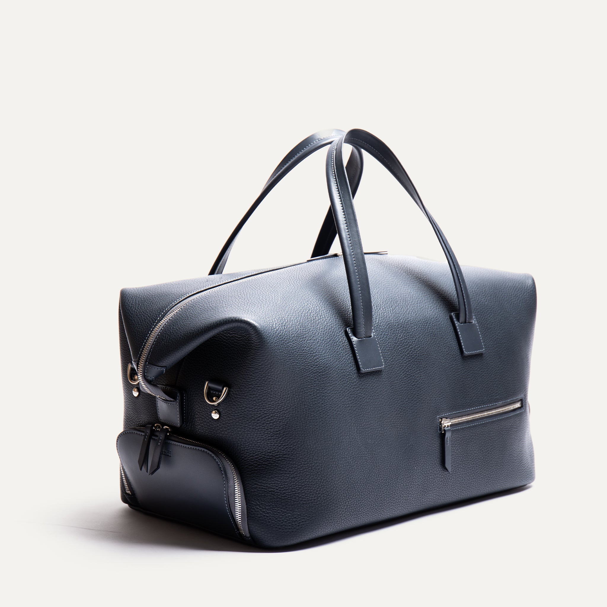 WILSON, marine |  Weekender lundi en cuir grainé et lisse