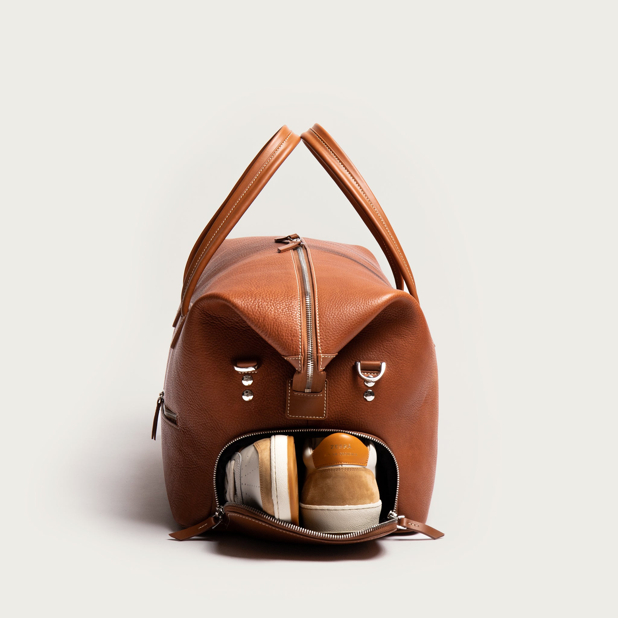 WILSON, cognac | lundi full-grain leather weekender