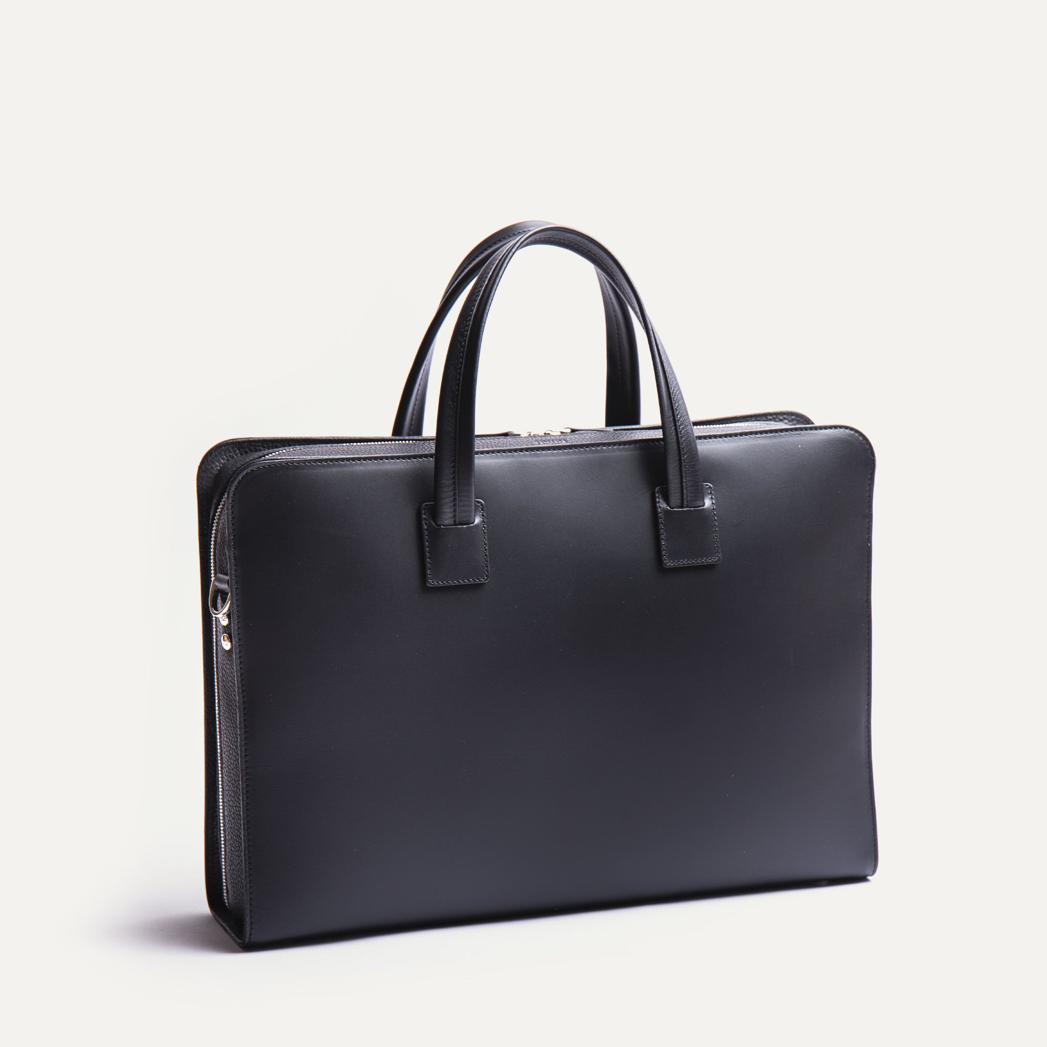 lundi Leather Briefcase | VICTOR Black