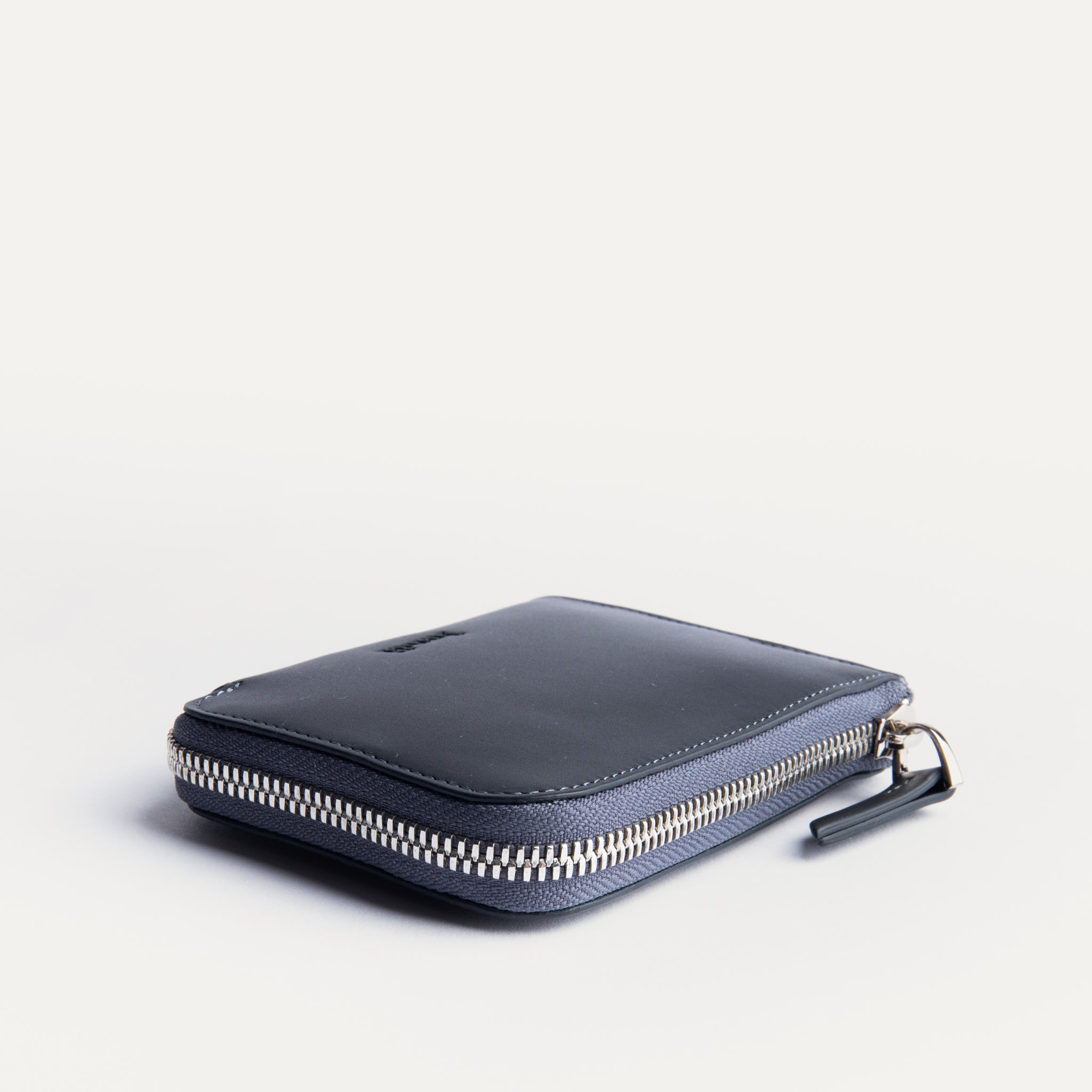 lundi Leather Wallet | CHARLES Navy