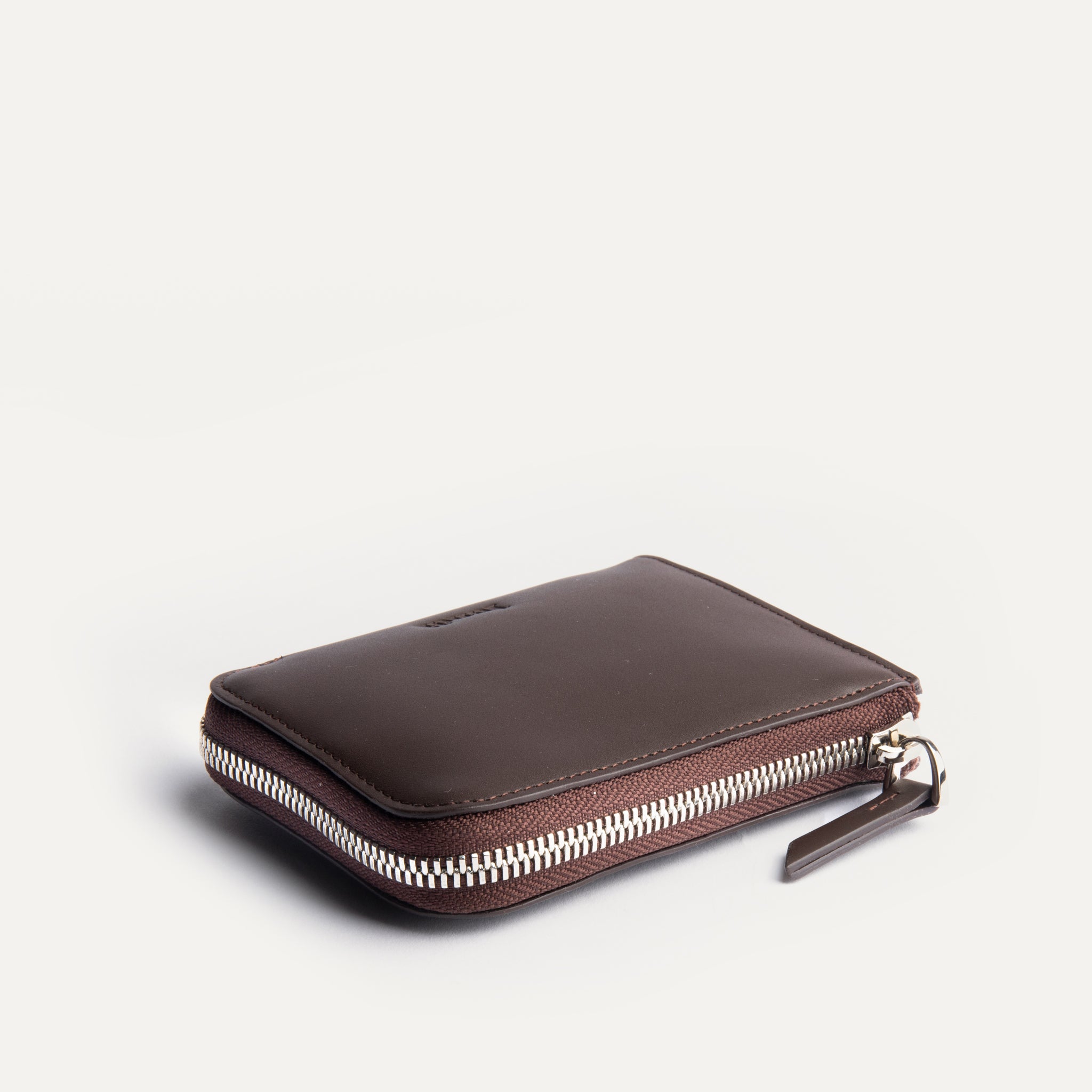 lundi Leather Wallet | CHARLES Deep Brown