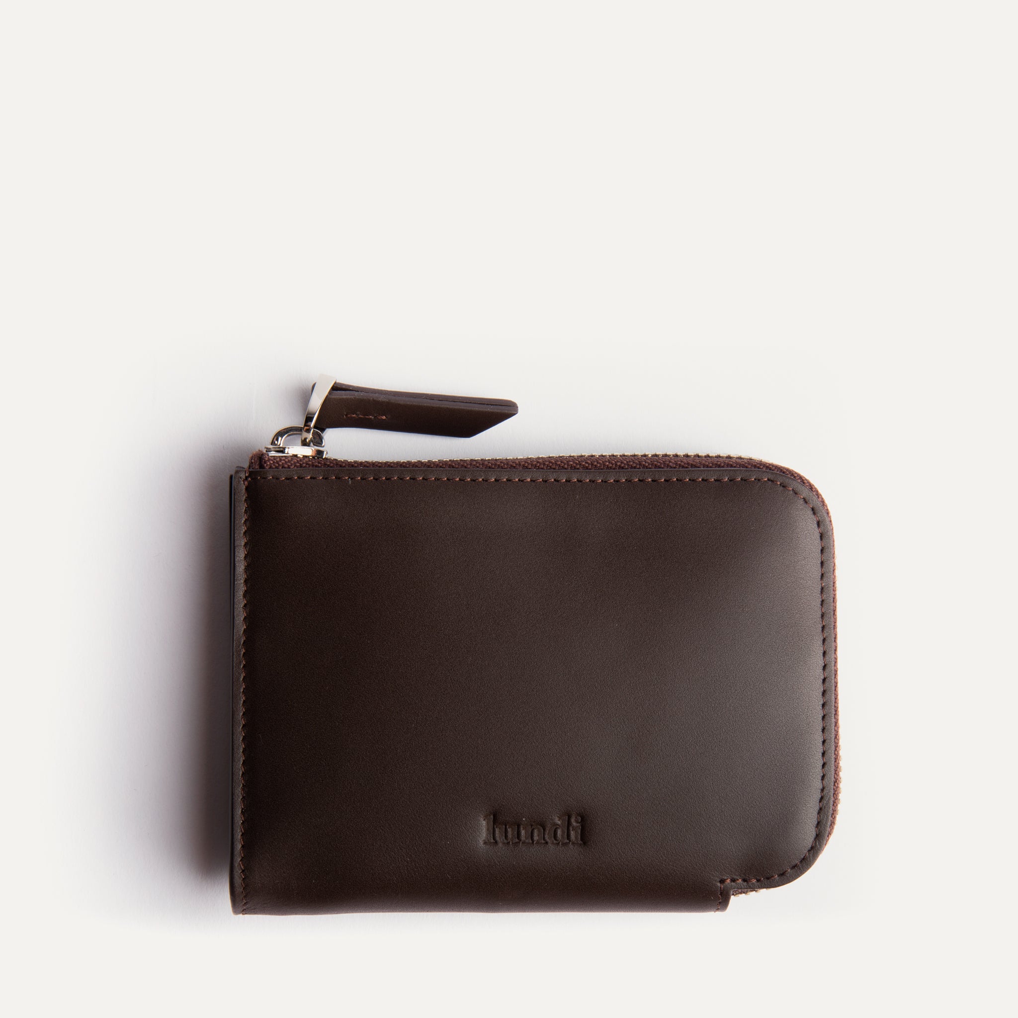 lundi Leather Wallet | CHARLES Deep Brown