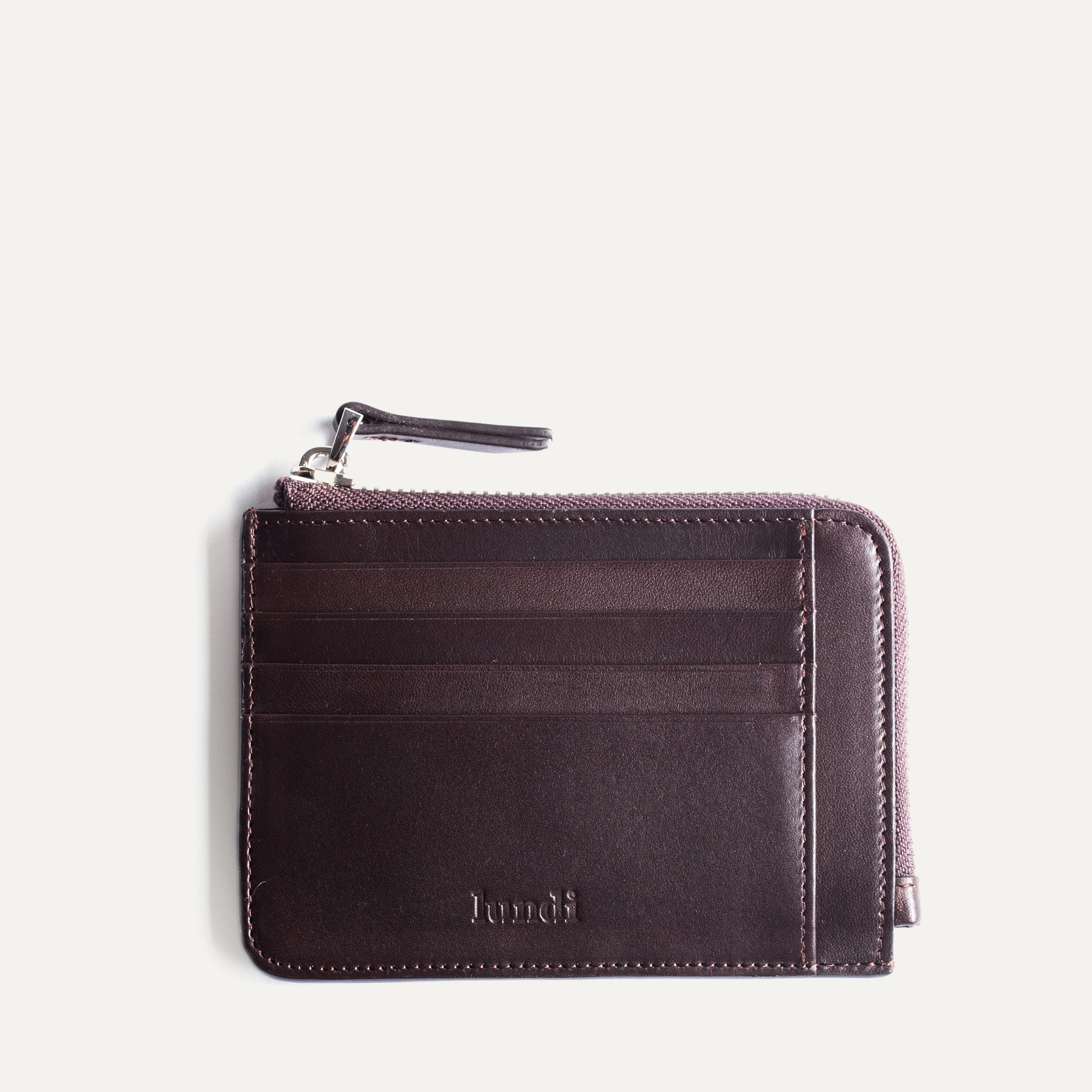 lundi Leather Wallet | WALDO Brown