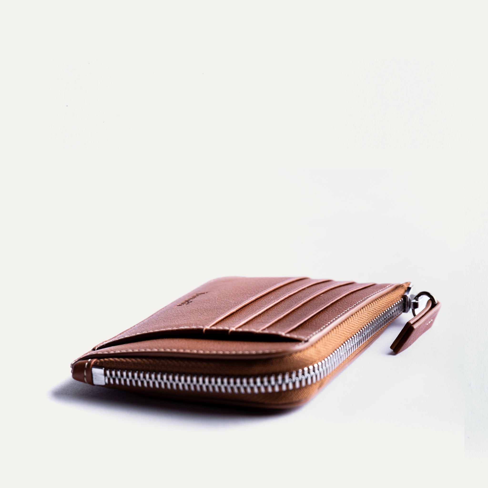 Portefeuille en cuir lundi | WALDO Nappa Cognac